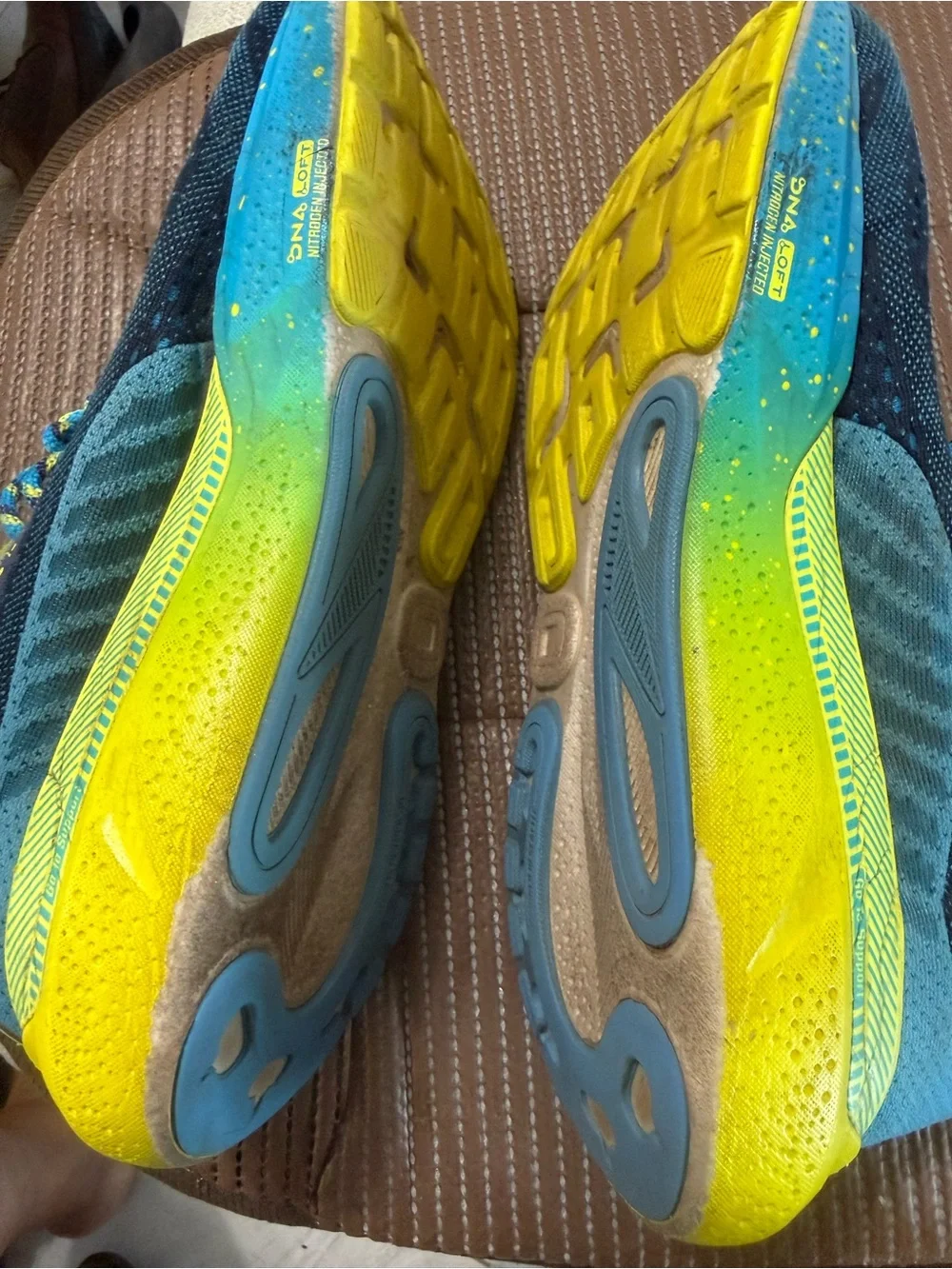Brooks  Blue and Yellow RunDisney Inspired Sneakers